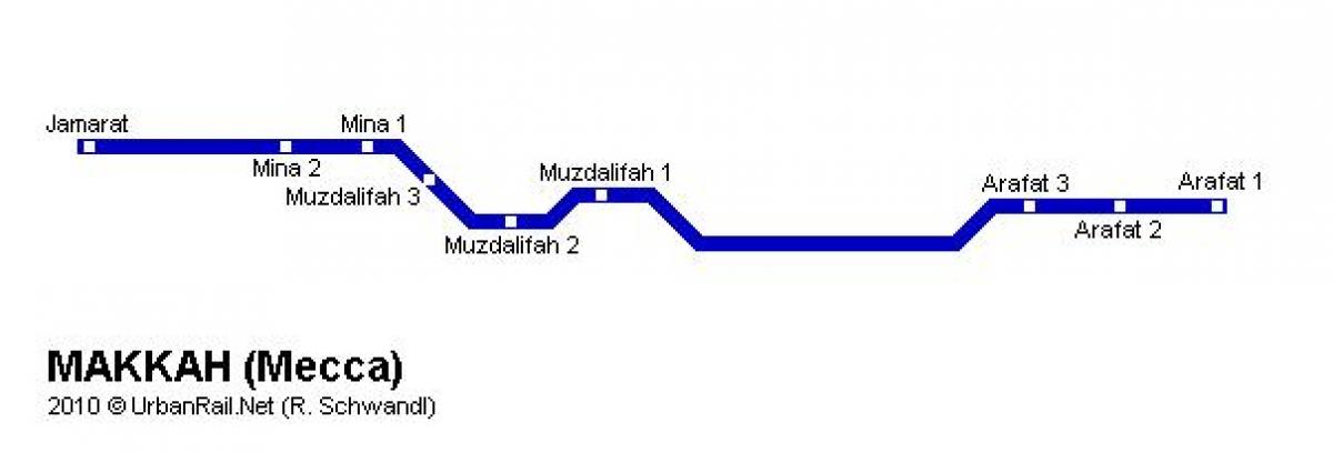 Mecca (Makkah) zones map